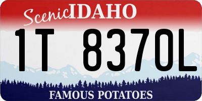 ID license plate 1T8370L