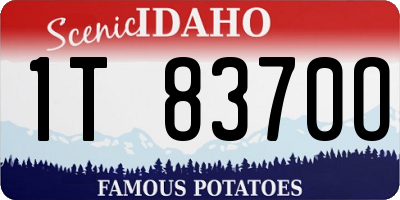 ID license plate 1T8370O