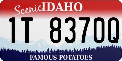 ID license plate 1T8370Q