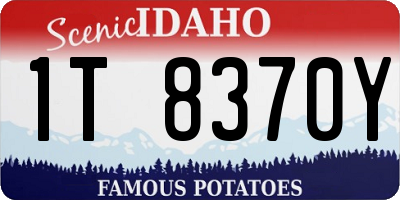ID license plate 1T8370Y