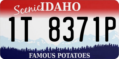 ID license plate 1T8371P