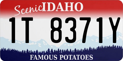 ID license plate 1T8371Y