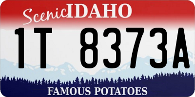 ID license plate 1T8373A