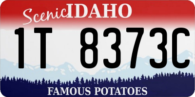ID license plate 1T8373C