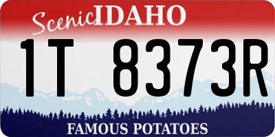 ID license plate 1T8373R