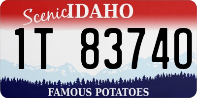 ID license plate 1T8374O