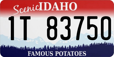 ID license plate 1T8375O