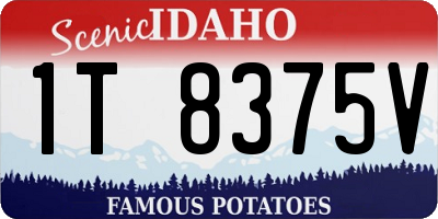 ID license plate 1T8375V