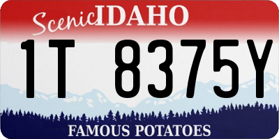 ID license plate 1T8375Y