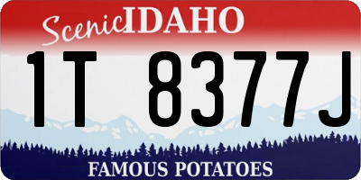 ID license plate 1T8377J
