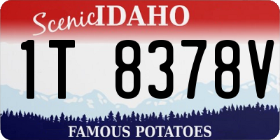 ID license plate 1T8378V