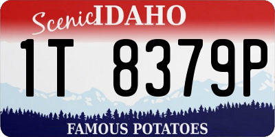 ID license plate 1T8379P