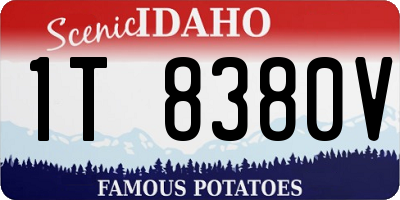 ID license plate 1T8380V