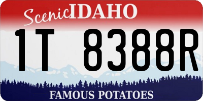 ID license plate 1T8388R