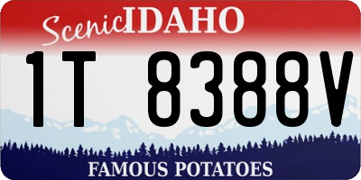 ID license plate 1T8388V