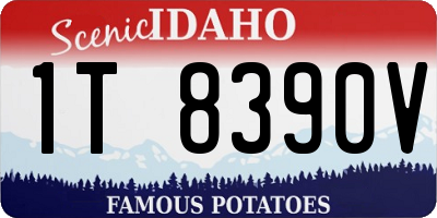 ID license plate 1T8390V