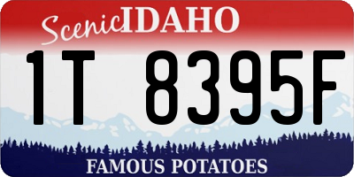 ID license plate 1T8395F