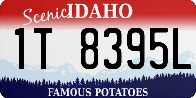 ID license plate 1T8395L