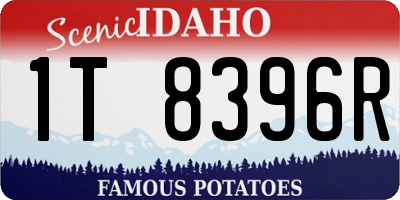 ID license plate 1T8396R