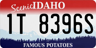 ID license plate 1T8396S