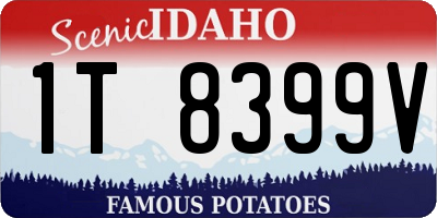 ID license plate 1T8399V