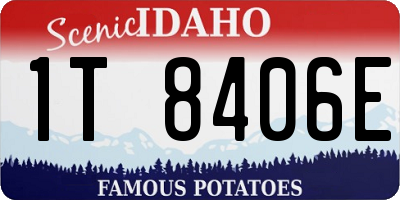 ID license plate 1T8406E