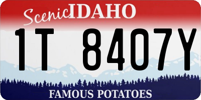 ID license plate 1T8407Y