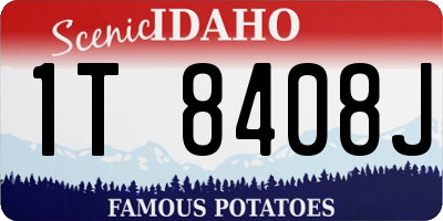 ID license plate 1T8408J