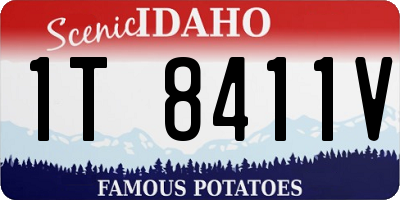 ID license plate 1T8411V