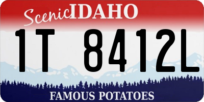 ID license plate 1T8412L