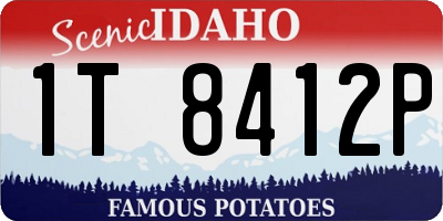ID license plate 1T8412P