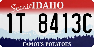 ID license plate 1T8413C