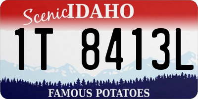 ID license plate 1T8413L