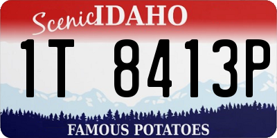ID license plate 1T8413P