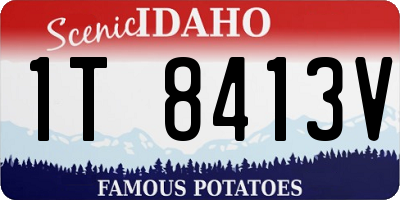 ID license plate 1T8413V