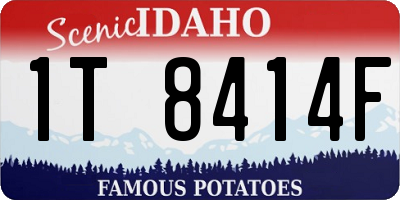 ID license plate 1T8414F