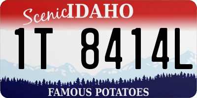 ID license plate 1T8414L