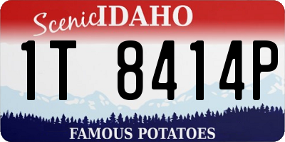 ID license plate 1T8414P