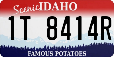 ID license plate 1T8414R