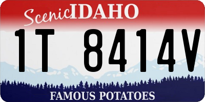 ID license plate 1T8414V