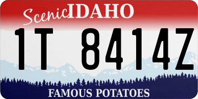 ID license plate 1T8414Z
