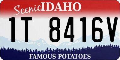 ID license plate 1T8416V