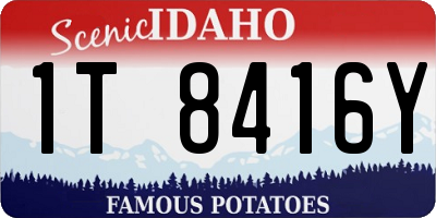 ID license plate 1T8416Y
