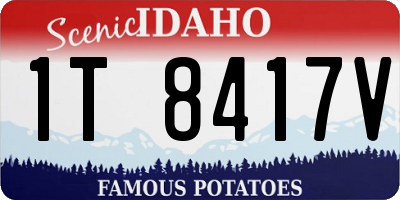 ID license plate 1T8417V