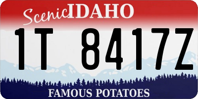 ID license plate 1T8417Z