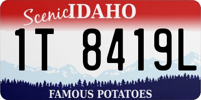 ID license plate 1T8419L