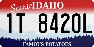 ID license plate 1T8420L