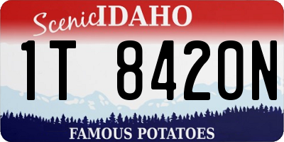 ID license plate 1T8420N