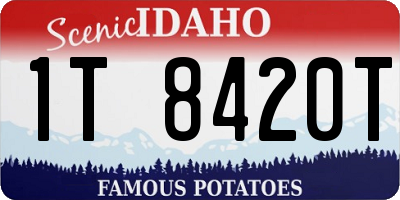 ID license plate 1T8420T