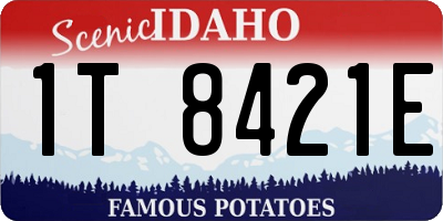 ID license plate 1T8421E